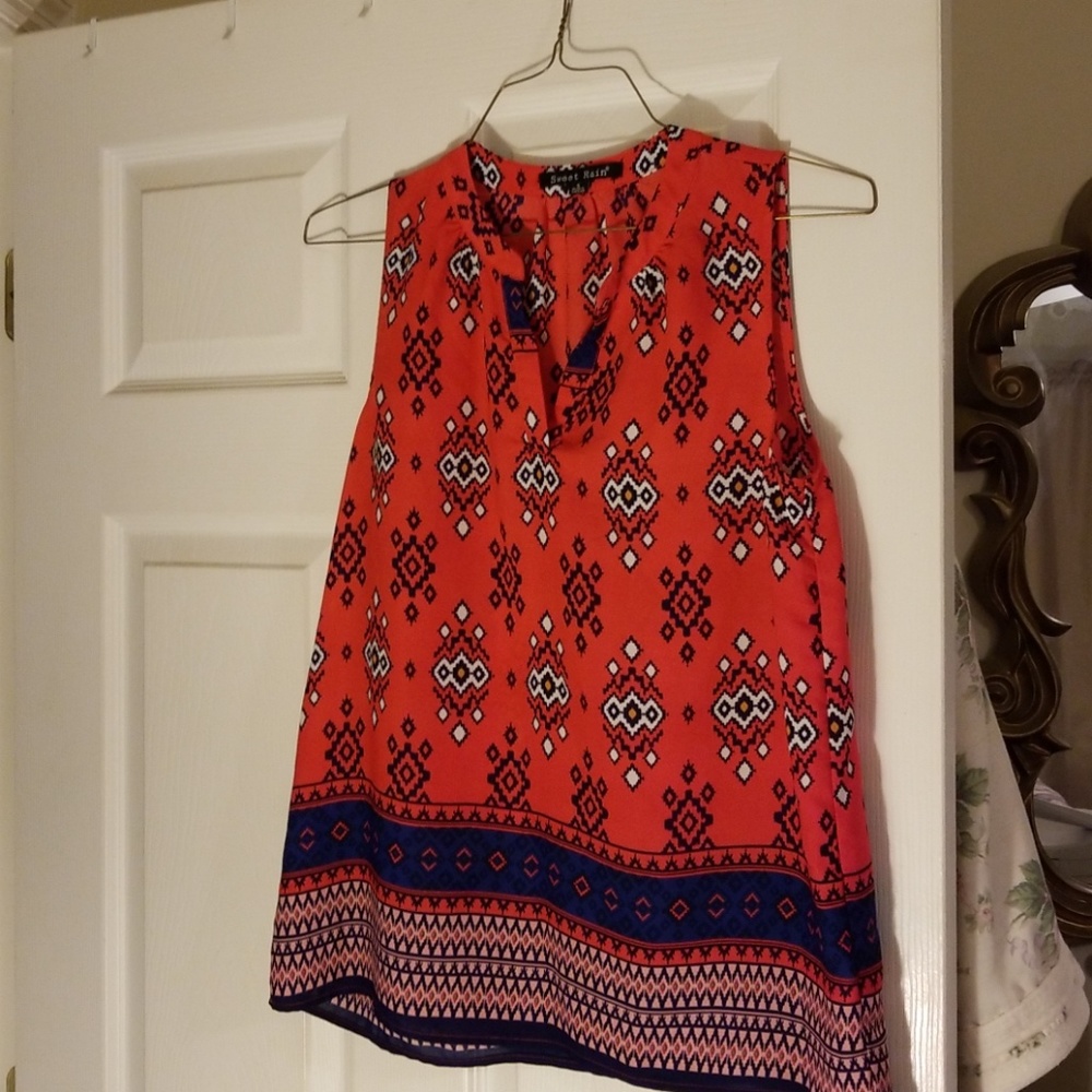 Sweet rain Sleeveless Blouse